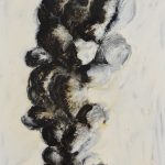AXEL-CASSEL-Peintures-Maison-et-fumée-Laque-et-résine-sur-bois-2012-180x70-cm